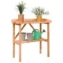 Mesa para plantas con estante madera abeto marrón 78x38x82,5 cm de , Soportes para macetas - Ref: Foro24-156350, Precio: 55,3...