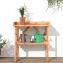 Mesa para plantas con estante madera abeto marrón 78x38x82,5 cm de , Soportes para macetas - Ref: Foro24-156350, Precio: 55,3...