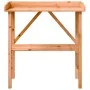Mesa para plantas con estante madera abeto marrón 78x38x82,5 cm de , Soportes para macetas - Ref: Foro24-156350, Precio: 55,3...