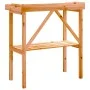 Mesa para plantas con estante madera abeto marrón 78x38x82,5 cm de , Soportes para macetas - Ref: Foro24-156350, Precio: 55,3...
