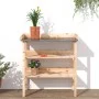 Mesa para plantas con estantes madera maciza abeto 78x38x82,5cm de , Soportes para macetas - Ref: Foro24-156352, Precio: 76,4...