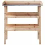 Mesa para plantas con estantes madera maciza abeto 78x38x82,5cm de , Soportes para macetas - Ref: Foro24-156352, Precio: 76,4...