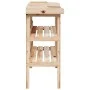 Mesa para plantas con estantes madera maciza abeto 78x38x82,5cm de , Soportes para macetas - Ref: Foro24-156352, Precio: 76,4...