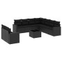 Set de sofás de jardín 10 pzas cojines ratán sintético negro de , Sofás modulares de exterior - Ref: Foro24-3251492, Precio: ...