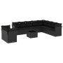 Set de sofás de jardín 11 pzas y cojines ratán sintético negro de , Conjuntos de jardín - Ref: Foro24-3217865, Precio: 693,56...