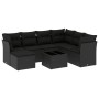 Set de sofás de jardín 8 piezas y cojines ratán sintético negro de , Conjuntos de jardín - Ref: Foro24-3217995, Precio: 480,6...