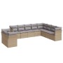 Juego de sofás jardín con cojines beige 10 pzas ratán sintético de , Conjuntos de jardín - Ref: Foro24-3217859, Precio: 601,8...