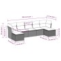 Set de sofás de jardín 7 piezas con cojines ratán PE gris de , Conjuntos de jardín - Ref: Foro24-3218030, Precio: 385,68 €, D...