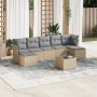 Juego de sofás de jardín con cojines beige 8 pzas ratán PE de , Conjuntos de jardín - Ref: Foro24-3218039, Precio: 446,71 €, ...