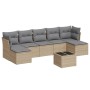 Juego de sofás de jardín con cojines beige 8 pzas ratán PE de , Conjuntos de jardín - Ref: Foro24-3218039, Precio: 446,71 €, ...