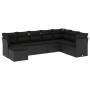 Set de sofás de jardín 8 piezas y cojines ratán sintético negro de , Conjuntos de jardín - Ref: Foro24-3218045, Precio: 493,9...
