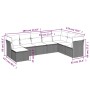 Set de sofás de jardín 8 piezas y cojines ratán sintético negro de , Conjuntos de jardín - Ref: Foro24-3218045, Precio: 493,9...