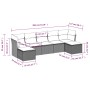 Set de comedor de jardín 7 pzas y cojines ratán sintético negro de , Conjuntos de jardín - Ref: Foro24-3218026, Precio: 353,4...