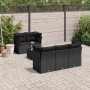 Set de sofás de jardín 6 piezas y cojines ratán sintético negro de , Conjuntos de jardín - Ref: Foro24-3217245, Precio: 392,6...