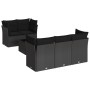 Set de sofás de jardín 6 piezas y cojines ratán sintético negro de , Conjuntos de jardín - Ref: Foro24-3217245, Precio: 392,6...