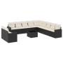 Set de sofás de jardín 12 piezas cojines ratán sintético negro de , Conjuntos de jardín - Ref: Foro24-3219186, Precio: 734,53...