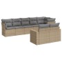 Juego de sofás de jardín con cojines beige 8 pzas ratán PE de , Conjuntos de jardín - Ref: Foro24-3219209, Precio: 544,61 €, ...