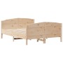Estructura de cama con cabecero madera maciza pino 140x190 cm de , Camas y somieres - Ref: Foro24-3216179, Precio: 186,62 €, ...