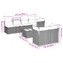 Set de sofás de jardín 8 pzas y cojines ratán sintético gris de , Conjuntos de jardín - Ref: Foro24-3217300, Precio: 482,51 €...