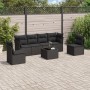 Set de comedor de jardín 7 pzas y cojines ratán sintético negro de , Conjuntos de jardín - Ref: Foro24-3249214, Precio: 433,3...
