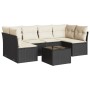 Set de comedor de jardín 7 pzas y cojines ratán sintético negro de , Conjuntos de jardín - Ref: Foro24-3249235, Precio: 402,2...
