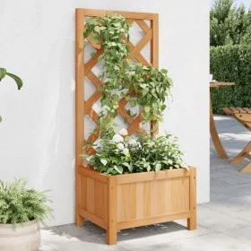 Solid Brown Fir Wood Trellis Planter by , Pots and planters - Ref: Foro24-365473, Price: 47,67 €, Discount: %