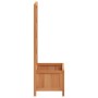 Jardinera con enrejado de madera maciza de abeto marrón de , Maceteros y jardineras - Ref: Foro24-365473, Precio: 41,45 €, De...