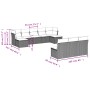 Set de sofás de jardín 10 pzas cojines ratán sintético negro de , Conjuntos de jardín - Ref: Foro24-3250124, Precio: 570,76 €...