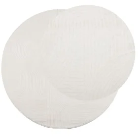 Alfombra de pelo corto look escandinavo IZA crema Ø 100 cm de , Alfombras - Ref: Foro24-375446, Precio: 35,02 €, Descuento: %