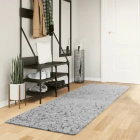 Alfombra peluda de pelo largo moderna PAMPLONA gris 80x250 cm de , Alfombras - Ref: Foro24-375253, Precio: 33,76 €, Descuento: %