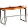 Mesa de comedor con patas de acero madera maciza en Mesas de comedor | Comprar online en Foru.es