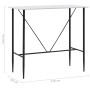 Mesa alta de cocina MDF blanco 120x60x110 cm de vidaXL, Mesas de cocina y de comedor - Ref: Foro24-281547, Precio: 121,39 €, ...