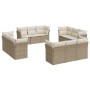 Set de sofás de jardín 12 pzas y cojines ratán sintético marrón de , Conjuntos de jardín - Ref: Foro24-3217328, Precio: 909,3...
