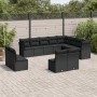 Set de sofás de jardín 12 piezas cojines ratán sintético negro de , Conjuntos de jardín - Ref: Foro24-3250304, Precio: 738,41...