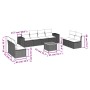 Set de sofás de jardín 9 pzas con cojines ratán sintético beige de , Conjuntos de jardín - Ref: Foro24-3225408, Precio: 508,6...