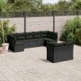 Set de sofás de jardín 8 piezas y cojines ratán sintético negro de , Conjuntos de jardín - Ref: Foro24-3249984, Precio: 598,7...