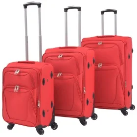 Juego de 3 maletas blandas rojas de , Maletas - Ref: Foro24-91316, Precio: 162,45 €, Descuento: %