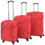 Juego de 3 maletas blandas rojas de , Maletas - Ref: Foro24-91316, Precio: 165,33 €, Descuento: %