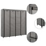 Armario con 4 compartimentos gris 175x45x170 cm de vidaXL, Armarios roperos - Ref: Foro24-282448, Precio: 64,09 €, Descuento: %