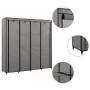 Armario con 4 compartimentos gris 175x45x170 cm de vidaXL, Armarios roperos - Ref: Foro24-282448, Precio: 58,54 €, Descuento: %