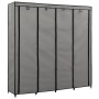 Armario con 4 compartimentos gris 175x45x170 cm de vidaXL, Armarios roperos - Ref: Foro24-282448, Precio: 64,09 €, Descuento: %