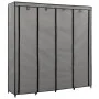 Armario con 4 compartimentos gris 175x45x170 cm de vidaXL, Armarios roperos - Ref: Foro24-282448, Precio: 58,54 €, Descuento: %