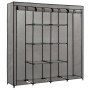 Armario con 4 compartimentos gris 175x45x170 cm de vidaXL, Armarios roperos - Ref: Foro24-282448, Precio: 64,09 €, Descuento: %