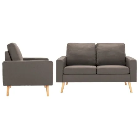 Juego de sofás de 2 piezas de tela gris taupe de , Sofás - Ref: Foro24-3056622, Precio: 523,51 €, Descuento: %