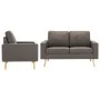 Juego de sofás de 2 piezas de tela gris taupe de , Sofás - Ref: Foro24-3056622, Precio: 523,51 €, Descuento: %