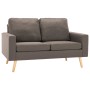 Juego de sofás de 2 piezas de tela gris taupe de , Sofás - Ref: Foro24-3056622, Precio: 533,48 €, Descuento: %