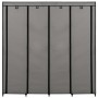 Armario con 4 compartimentos gris 175x45x170 cm de vidaXL, Armarios roperos - Ref: Foro24-282448, Precio: 64,09 €, Descuento: %
