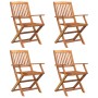 Juego de comedor de jardín 5 piezas madera maciza de acacia de , Conjuntos de jardín - Ref: Foro24-3152897, Precio: 331,02 €,...