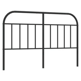 Black metal headboard 140 cm by , Headboards and footboards - Ref: Foro24-353668, Price: 40,31 €, Discount: %