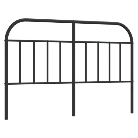 Cabecero de metal negro 140 cm de , Cabeceros y pies de cama - Ref: Foro24-353668, Precio: 41,62 €, Descuento: %